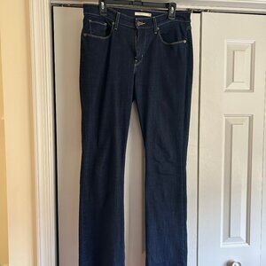 Levi Strauss Classic Boot Cut Jeans - Size 10 - Dark Wash